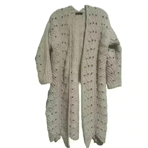 Moon & Madison Open Front Long Cardigan Chunky Knitted Sz S Oversized - Picture 1 of 6
